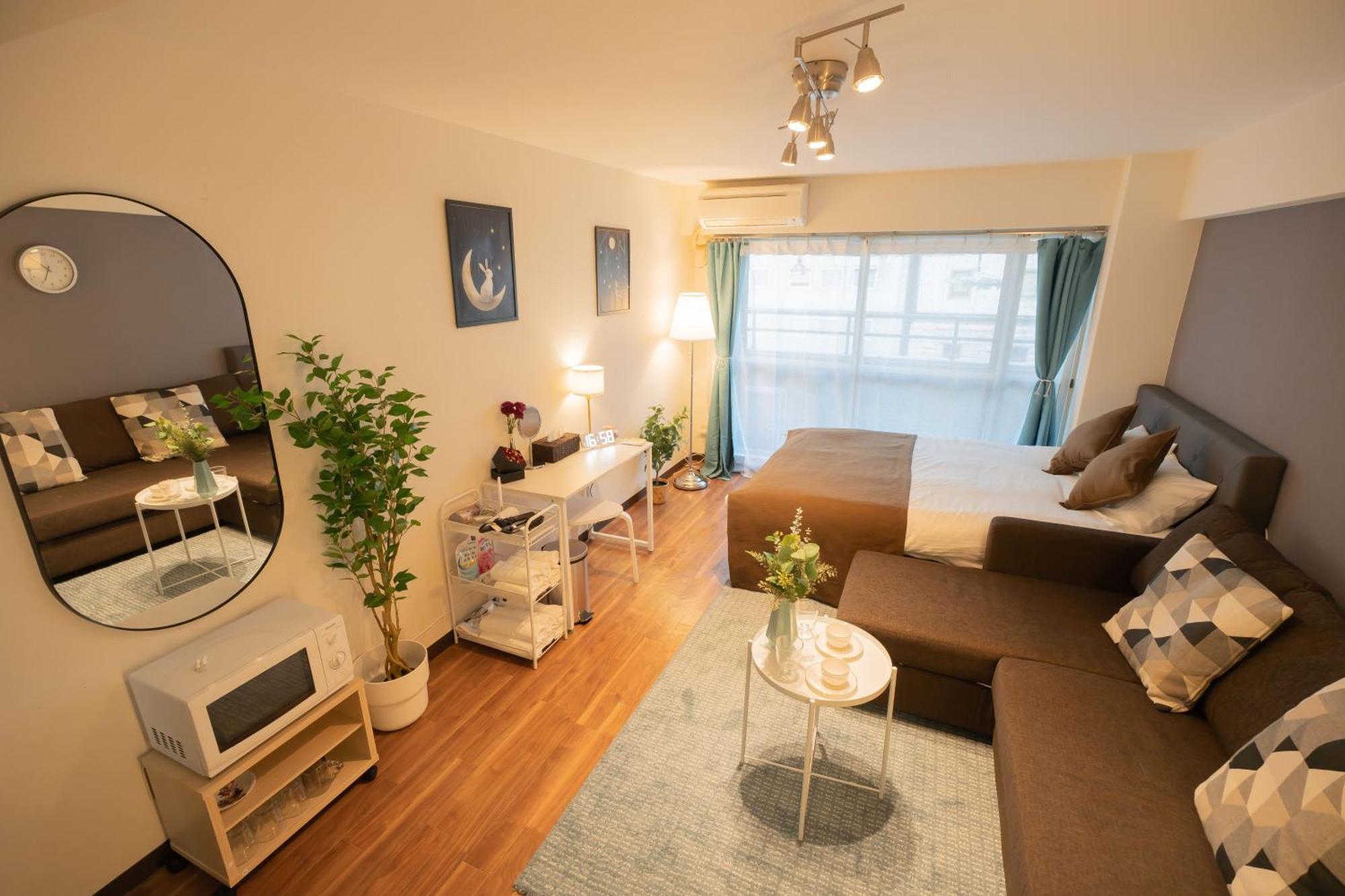 新宿歌舞伎町new Design Apartment！駅3分钟！最大5人可！無料モバイルwi-fi！ Appartamento *